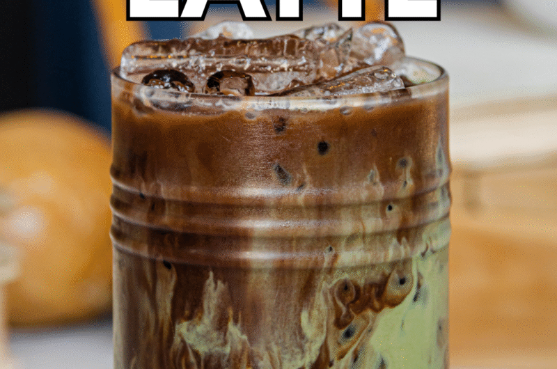 Creamy Iced Chocolate Matcha Latte (Better Than Your Local Café)