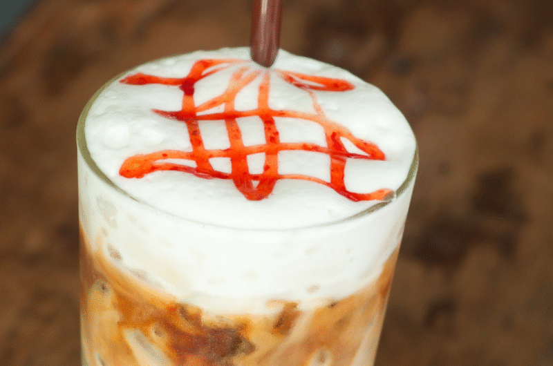 Creamy Iced Strawberry Latte Recipe (Better Than a Coffee Shop!